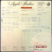 Tape box for George Harrison's Give Me Love (Give Me Peace On Earth) and That Is All, 9 October 1972
