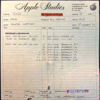 Tape box for George Harrison's Don't Let Me Wait Too Long, 11 October 1972
