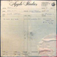 Tape box for George Harrison's Try Some, Buy Some, 24 October 1972