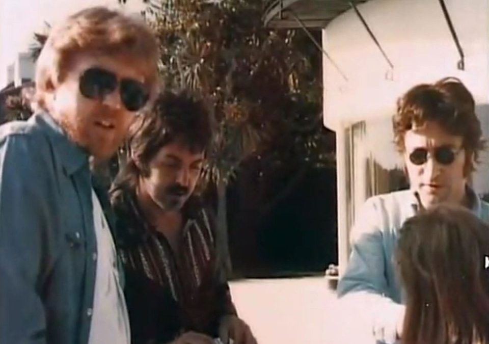 Harry Nilsson, Paul McCartney, John Lennon – 29 March 1974