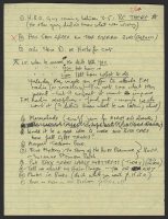 To-do list written by John Lennon, 22 May 1980