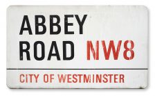 Abbey Road street sign, 2021