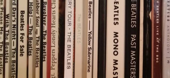 Beatles album spines