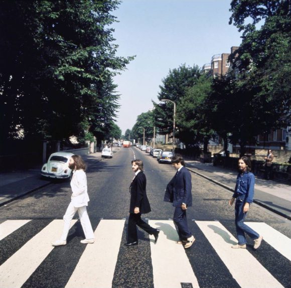 Picture two from the Abbey Road photography session (photo: Iain Macmillan)