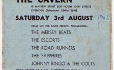 Ticket for The Beatles' final Cavern Club show, 3 August 1963