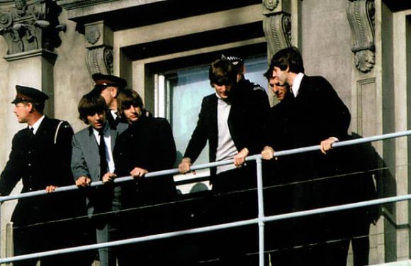 The Beatles at the Clarendon Hotel in Christchurch, New Zealand, 27 June 1964