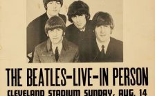Poster for The Beatles at Cleveland Stadium, 14 August 1966