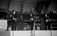 The Beatles on stage in Genoa, Italy, 26 June 1965