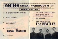 Concert programme for The Beatles at Great Yarmouth, 30 June 1963