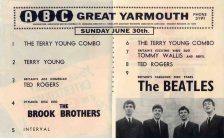 Concert programme for The Beatles at Great Yarmouth, 30 June 1963