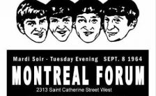 Poster for The Beatles at the Montreal Forum, 8 September 1964