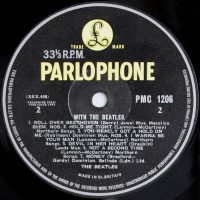 Label for The Beatles' With The Beatles vinyl LP (side 2)