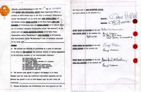 The Beatles' contract with Brian Epstein, signed on 1 October 1962