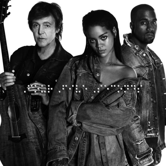 FourFiveSeconds cover artwork (Paul McCartney, Rihanna, Kanye West)