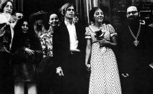 John Lennon and others at the wedding of Alexis Mardas (Magic Alex), 1968