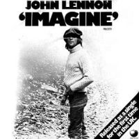 Imagine single artwork (UK) - John Lennon