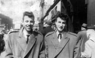 John Lennon and Nigel Walley in Liverpool, 5 May 1958