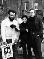 John Lennon, Yoko Ono and Michael X, 4 February 1970