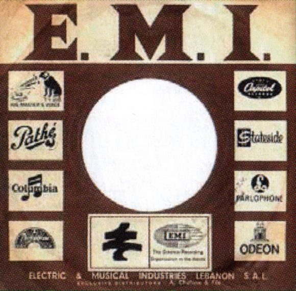 EMI single sleeve, 1968 - Lebanon