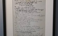 John Lennon's handwritten lyrics for A Day In The Life