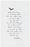 Paul McCartney's handwritten lyrics for Blackbird