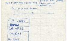 Lyrics for Helter Skelter, transcribed by Mal Evans