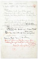 Paul McCartney's handwritten lyrics for Here, There And Everywhere