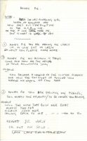 Paul McCartney's handwritten lyrics for Honey Pie