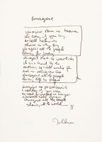 John Lennon's handwritten lyrics for Imagine