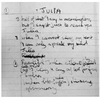 John Lennon - Julia Limited Edition Hand Written Lyrics at 1stDibs  john  lennon handwritten lyrics, lyrics julia the beatles, julia john lennon  lyrics