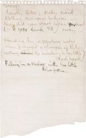 Paul McCartney's handwritten lyrics for Lovely Rita