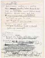 Paul McCartney's handwritten lyrics for Average Person