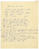 Paul McCartney's handwritten lyrics for Band On The Run