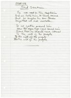 Paul McCartney's handwritten lyrics for Despite Repeated Warnings