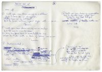 Paul McCartney's handwritten lyrics for Dress Me Up Like A Robber