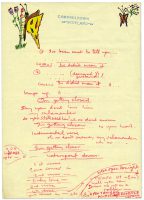 Paul McCartney's handwritten lyrics for Getting Closer