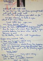 Paul McCartney's handwritten lyrics for Long Haired Lady