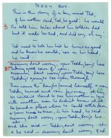 Paul McCartney's handwritten lyrics for Teddy Boy