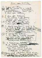 Paul McCartney's handwritten lyrics for The World Tonight