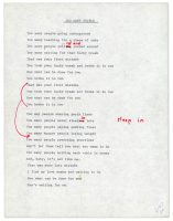 Paul McCartney's lyrics for Too Many People