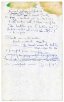 Paul McCartney's handwritten lyrics for Uncle Albert/Admiral Halsey