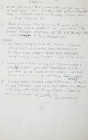 George Harrison's handwritten lyrics for Piggies