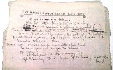 Paul McCartney's lyrics for Sgt Pepper's Lonely Hearts Club Band