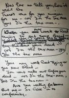 George Harrison's lyrics for The Beatles' song Taxman