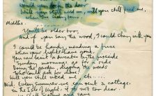 Paul McCartney's handwritten lyrics for When I’m Sixty-Four