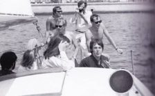 Paul McCartney and others sailing to Santa Catalina Island, California, 24 June 1968