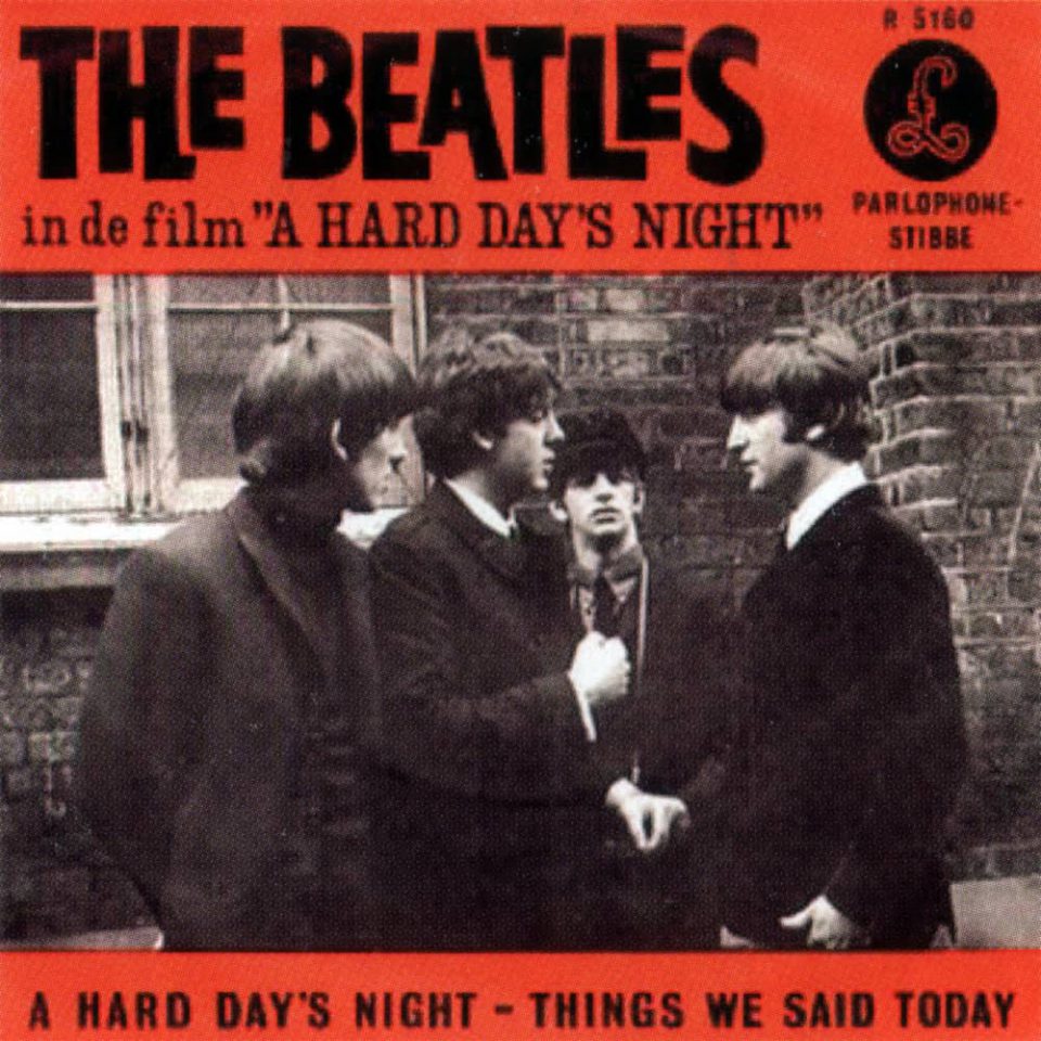 A Hard Day's Night single artwork - Netherlands