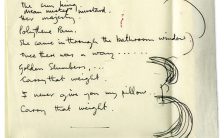 Paul McCartney's notes for the Abbey Road medley