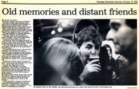 Report from Bath's Evening Chronicle newspaper about Paul and Linda McCartney's visit on 9 October 1992