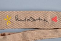 Harvie & Hudson tie signed by Sir Paul McCartney, 2012